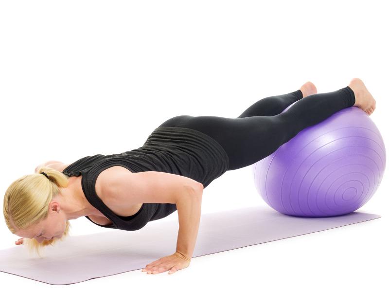 pushup feet on ball