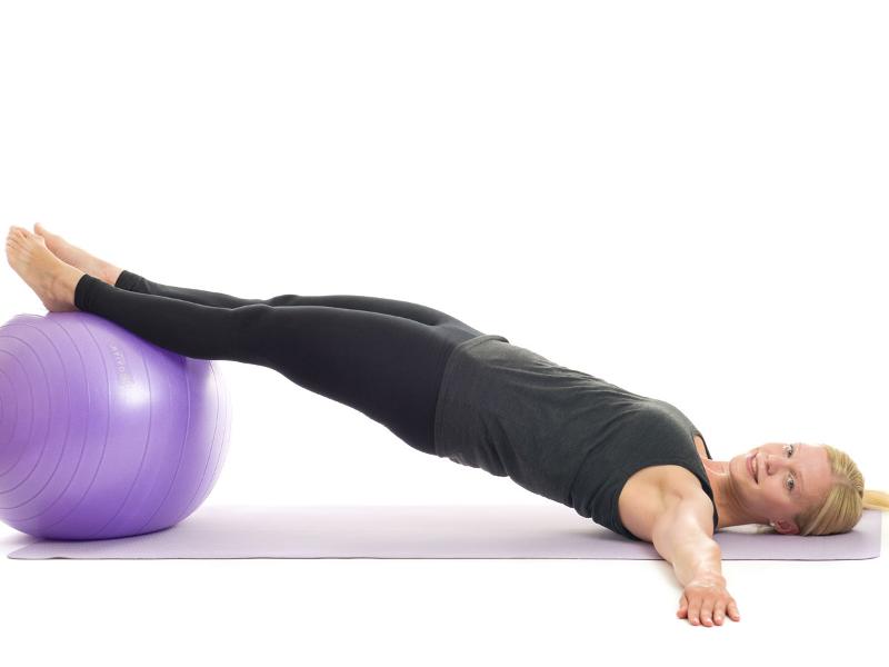 hip lift straight legs