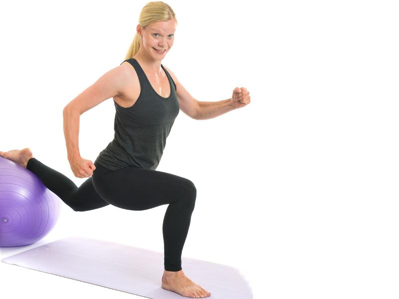 lunge with ball
