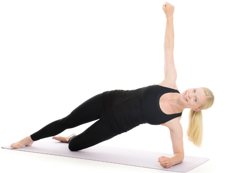 side plank position