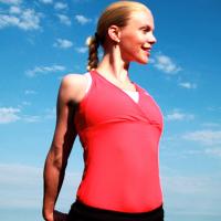 standing shoulders and chest stretch