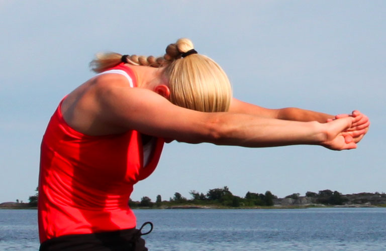 parallel back stretch