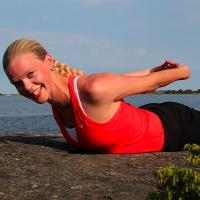 lying shoulders and chest stretch