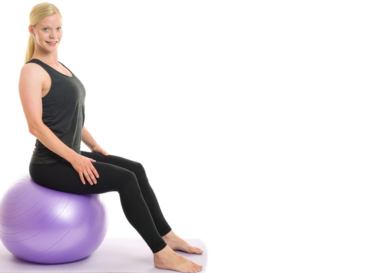 sit on ball