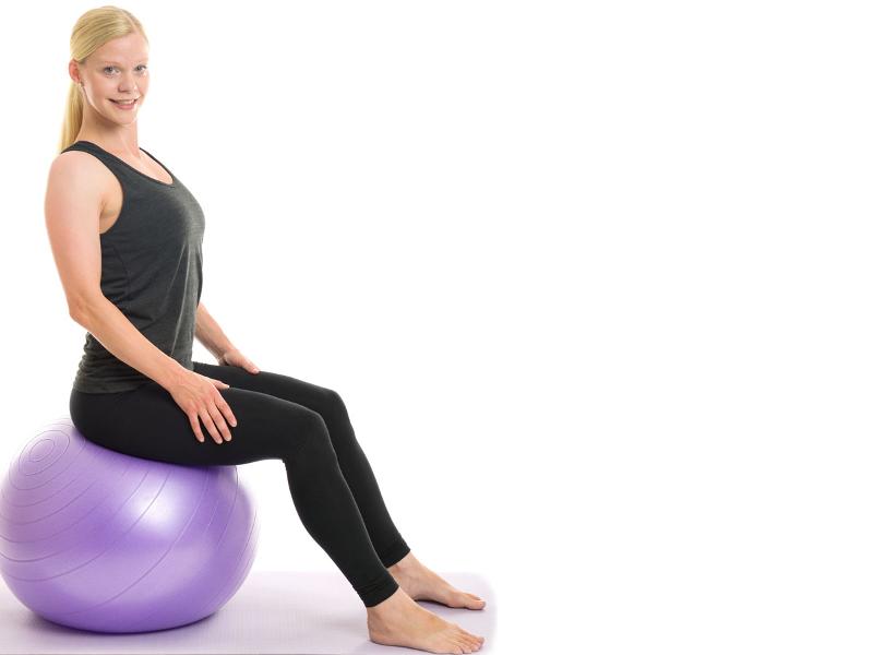 sit on ball
