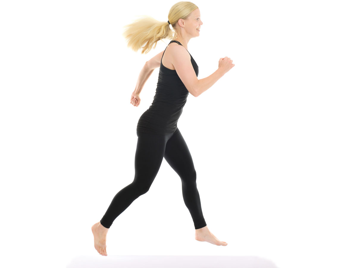 Lunge jump lunge jump