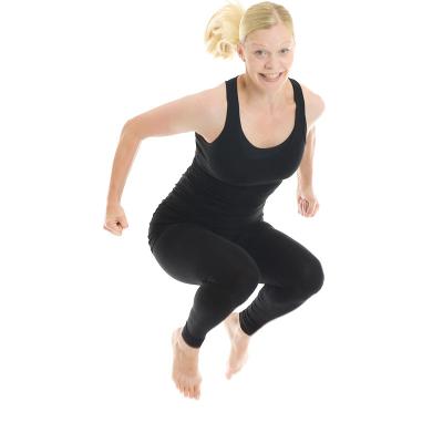 wide-stance squat jump