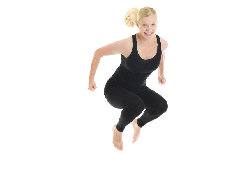 wide-stance squat jump