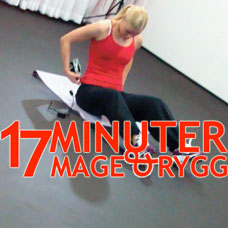 Poworkout 17 minuter Mage & Rygg logo