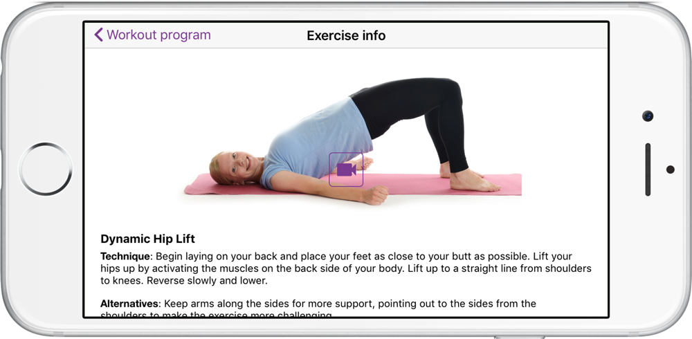Exercise information Poworkout Screenshot Exercise