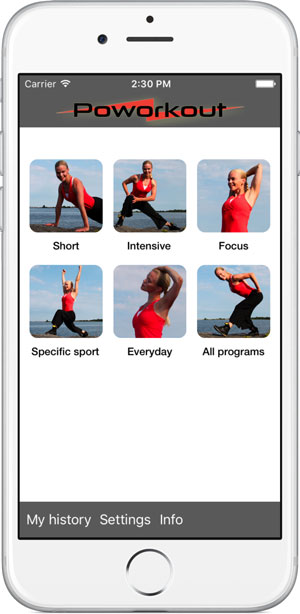 Start - Pick stretch routine Poworkout Stretch Screenshot Start