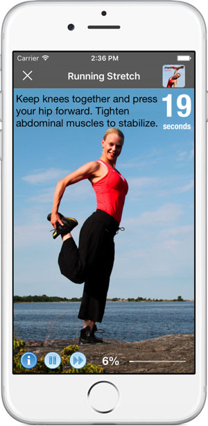 Run stretch routine Poworkout Stretch Screenshot Run