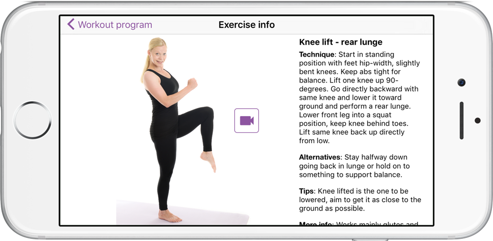 Exercise information Poworkout Screenshot Exercise