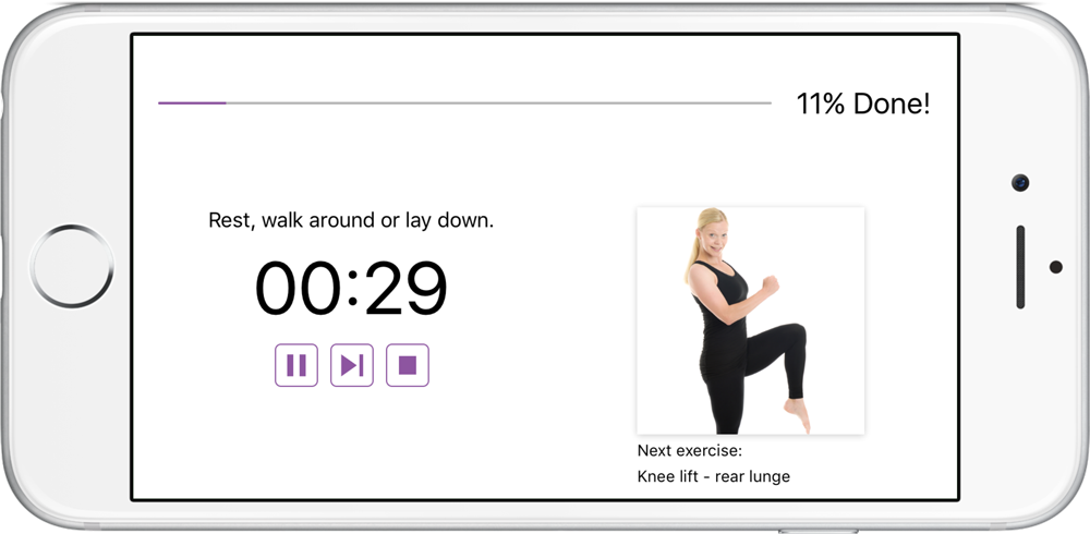 Rest between exercises. Poworkout Screenshot Rest