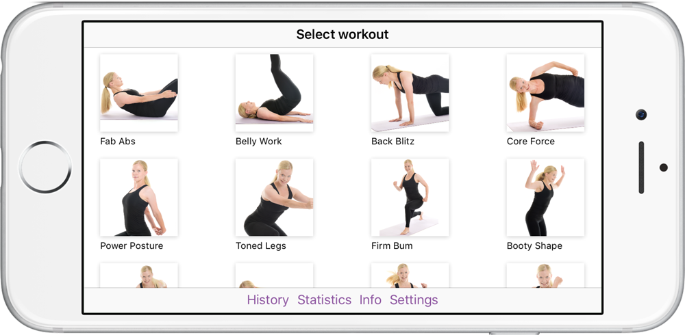 Start - Pick training routine Poworkout Screenshot Start